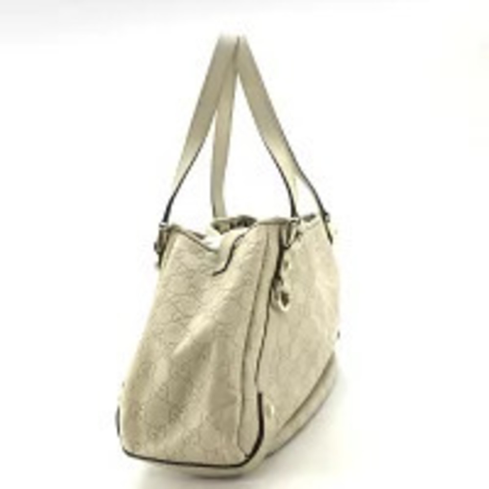 Gucci Abbey Guccissima Beige Leather Hobo Shoulder Tote Bag Handbag - Picture 2 of 8